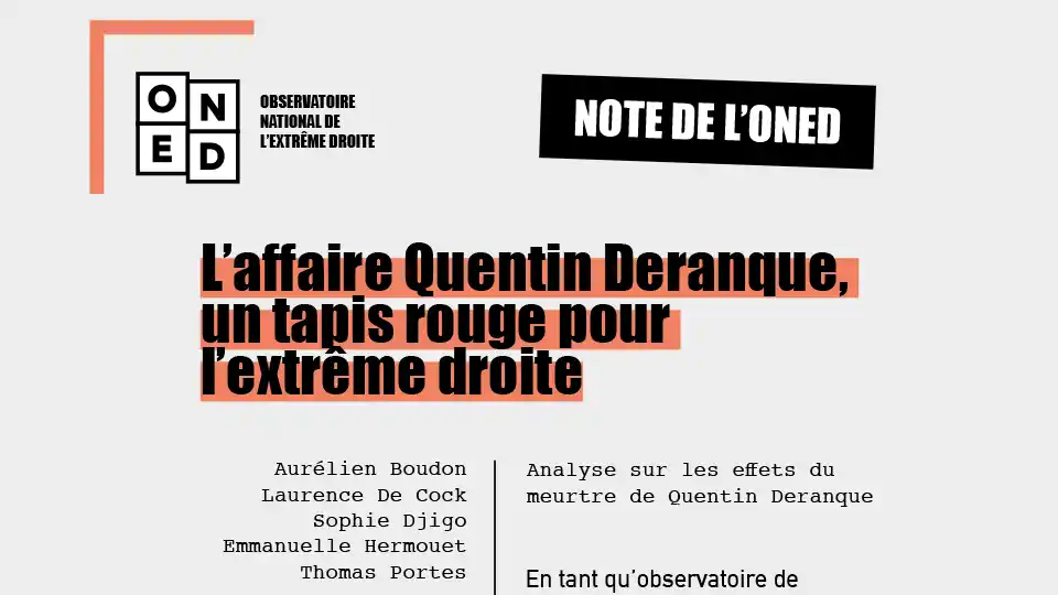 L’affaire Quentin Deranque, un tapis rouge pour l’extrême droite